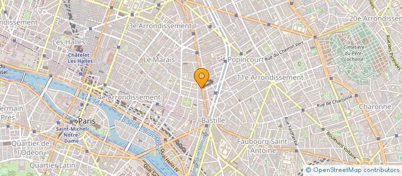 localisation de l'entreprise OPTICA à PARIS