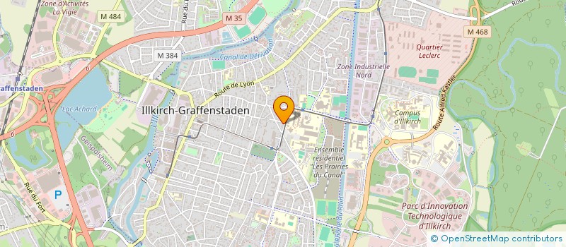 localisation de l'entreprise OPTICA & AUDITION  ILLKIRCH-GRAFFENSTADEN