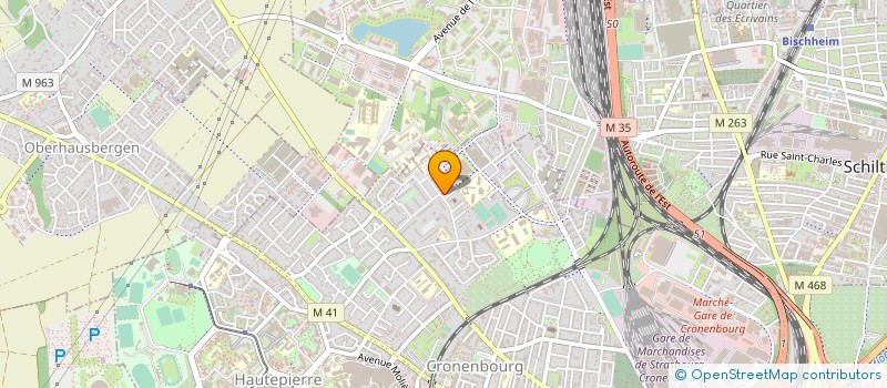 localisation de l'entreprise OPTICA STORE à STRASBOURG