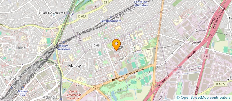 localisation de l'entreprise OPTICAL DESIGN  MASSY