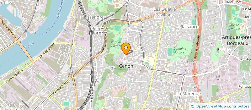 localisation de l'entreprise OPTICAL FIBRE  MERIGNAC