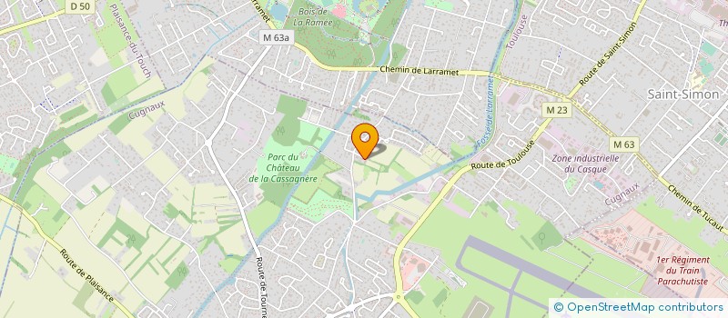 localisation de l'entreprise OPTICAL RESEAUX  CUGNAUX