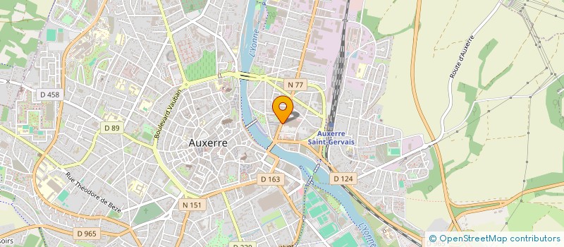 localisation de l'entreprise OPTICAUDIO à AUXERRE
