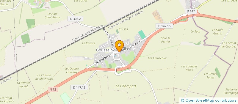 localisation de l'entreprise OPTICDOM ACLC à GOUSSAINVILLE