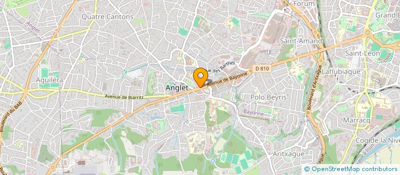 localisation de l'entreprise OPTICHEZVOUS à ANGLET