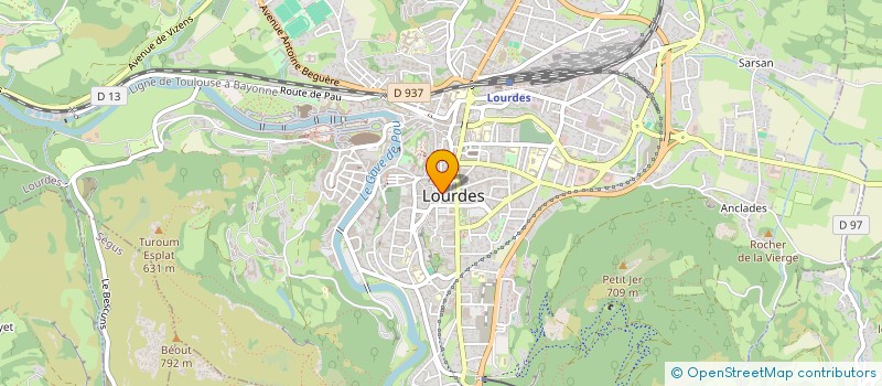 localisation de l'entreprise OPTICIEN MUTUALISTE  LOURDES