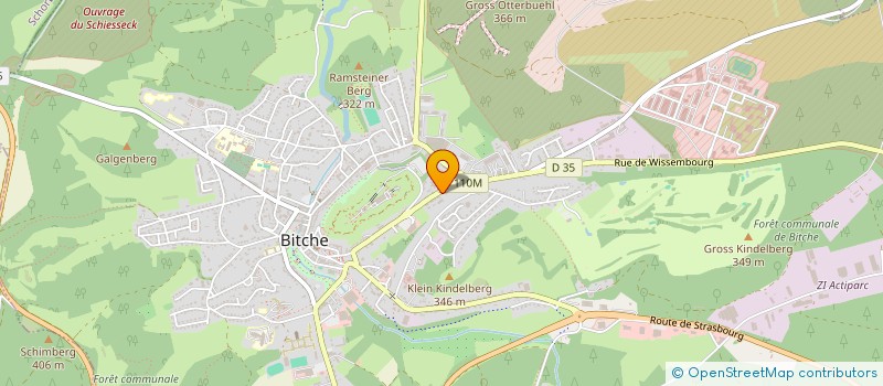 localisation de l'entreprise OPTICIENNE PAULINE PAPIN à BITCHE