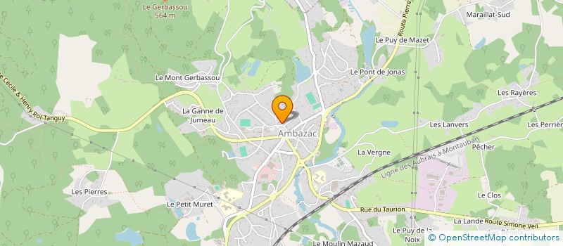 localisation de l'entreprise OPTICIENS DES MONTS  AMBAZAC