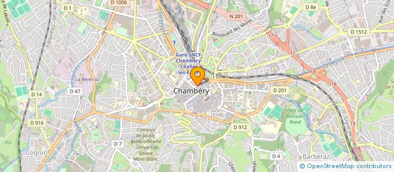 localisation de l'entreprise OPTICIENS PERRIER  CHAMBERY