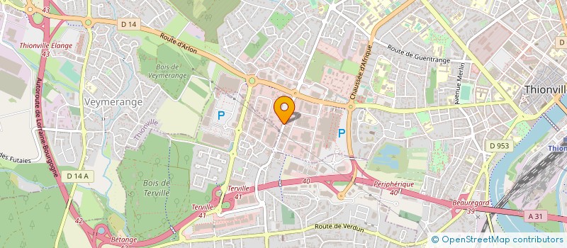 localisation de l'entreprise OPTICIENS PIERAUT à THIONVILLE