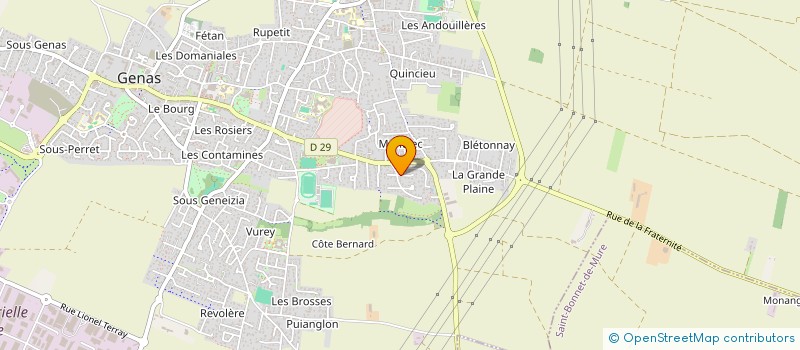 localisation de l'entreprise OPTICIMA  GENAS