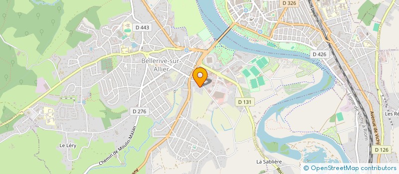 localisation de l'entreprise OPTICLAIR à BELLERIVE SUR ALLIER