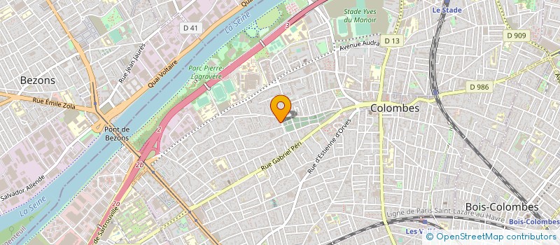 localisation de l'entreprise OPTICOM  COLOMBES