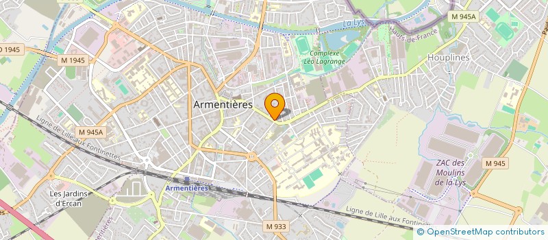 localisation de l'entreprise OPTICOM SERVICE à ARMENTIERES