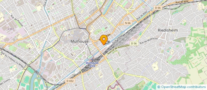 localisation de l'entreprise OPTICOM SERVICES à MULHOUSE