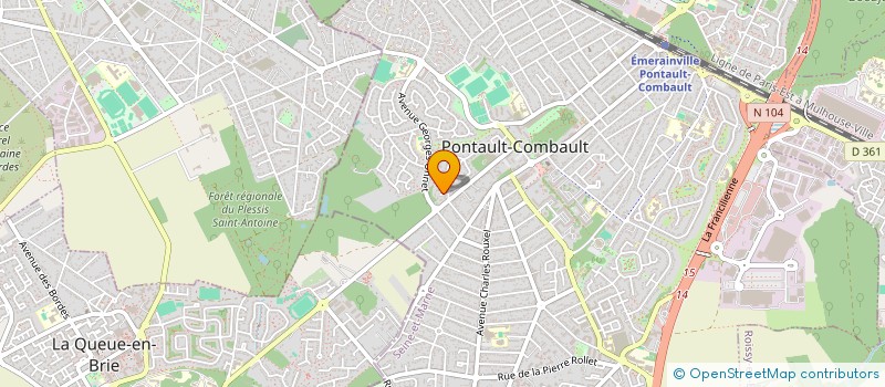 localisation de l'entreprise OPTICOMBO  PONTAULT COMBAULT