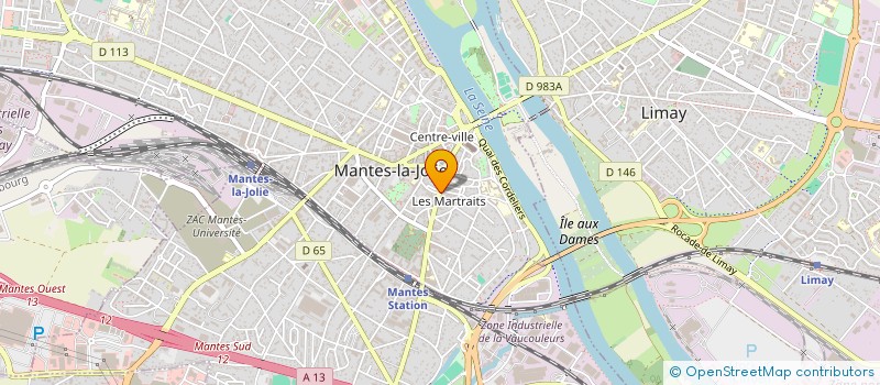 localisation de l'entreprise OPTICREA  MANTES-LA-JOLIE