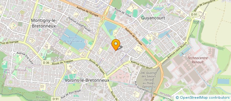 localisation de l'entreprise OPTICS CONCEPT à VOISINS-LE-BRETONNEUX