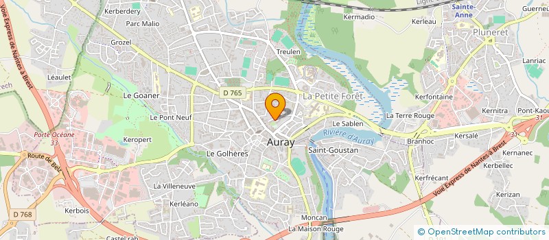 localisation de l'entreprise OPTIFIMMO à AURAY