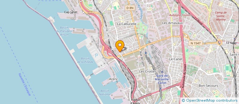 localisation de l'entreprise OPTIFLOW à MARSEILLE