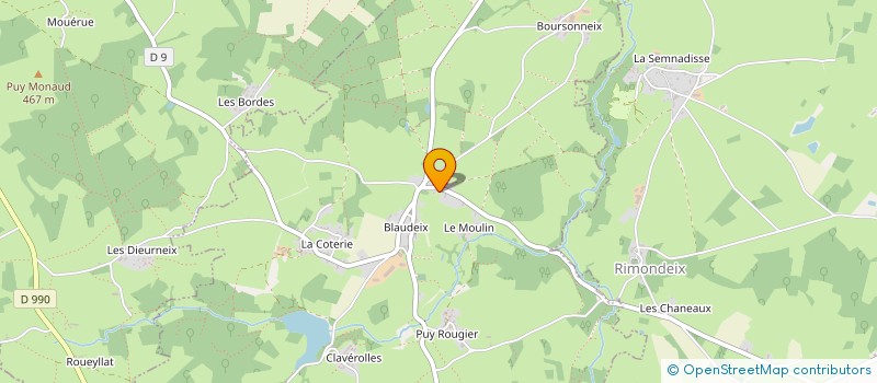 localisation de l'entreprise OPTIGEN  PARSAC-RIMONDEIX