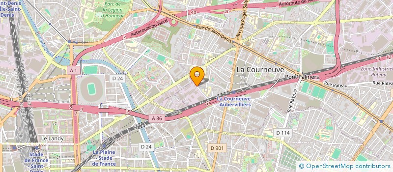 localisation de l'entreprise OPTIGESTION SOLUTIONS à LA COURNEUVE