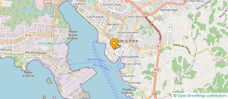 localisation de l'entreprise OPTIGUA à POINTE A PITRE