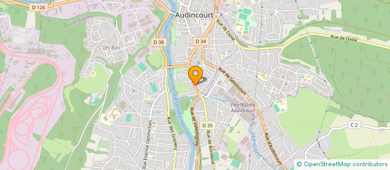 localisation de l'entreprise OPTIJA  AUDINCOURT