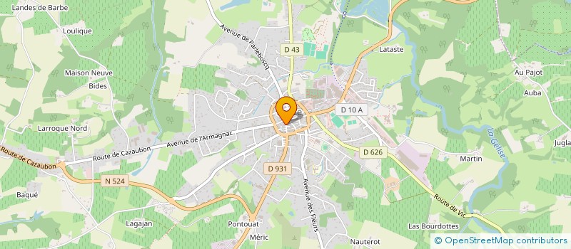 localisation de l'entreprise OPTIKA FAGET  EAUZE