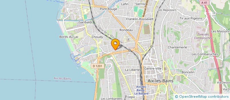 localisation de l'entreprise OPTILOG à AIX-LES-BAINS