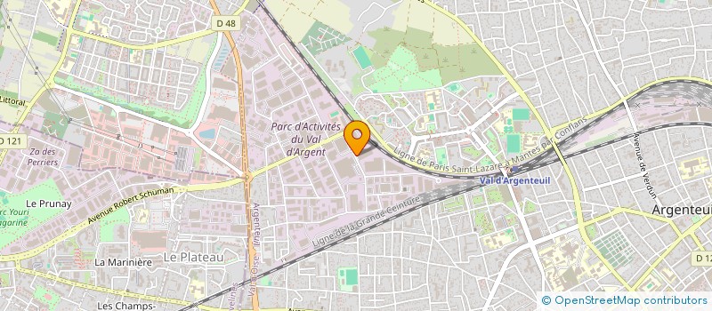 localisation de l'entreprise OPTILOG à ARGENTEUIL