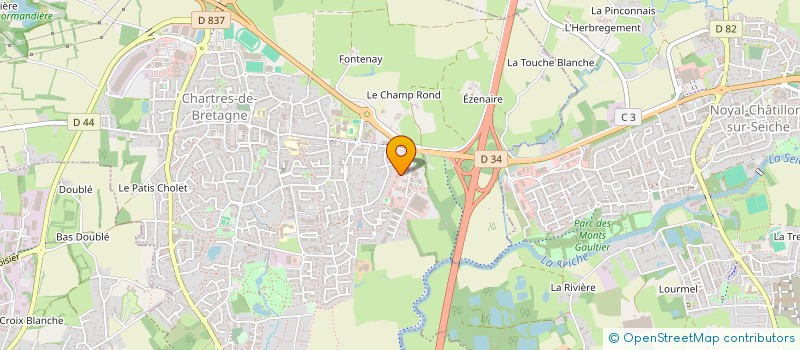 localisation de l'entreprise OPTILOG SANTE à CHARTRES-DE-BRETAGNE