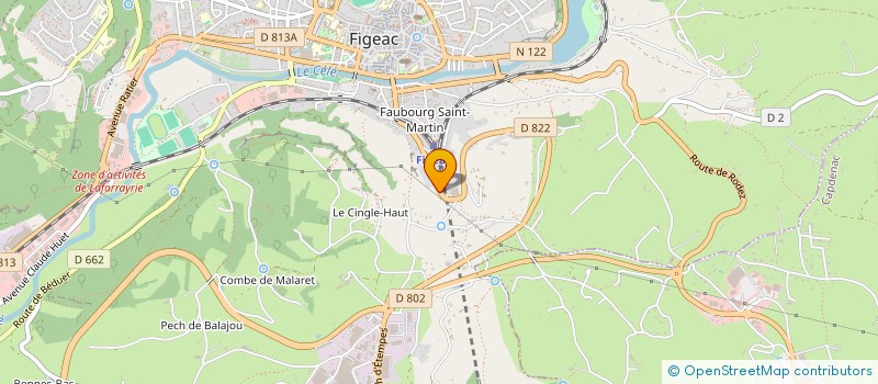 localisation de l'entreprise OPTILOT à FIGEAC