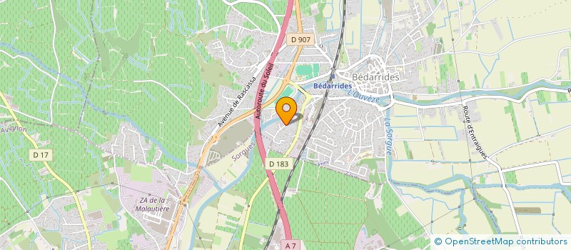 localisation de l'entreprise OPTIM'AIR CLIM  BEDARRIDES