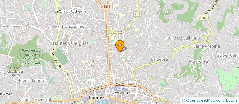 localisation de l'entreprise OPTIM'ART à CANNES
