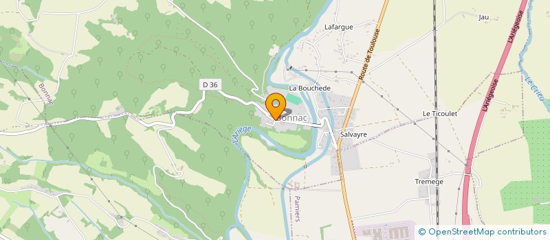 localisation de l'entreprise OPTIM'HABITAT à BONNAC