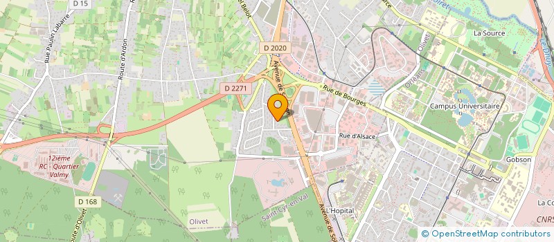 localisation de l'entreprise OPTIM'HOM  OLIVET