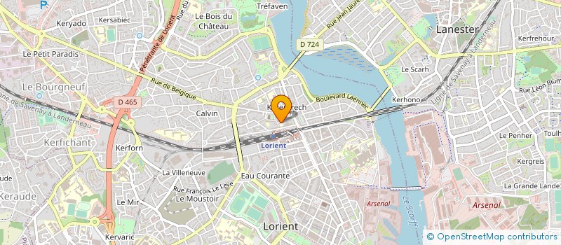 localisation de l'entreprise OPTIM ISM à LORIENT