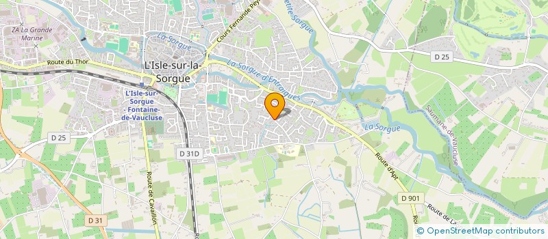localisation de l'entreprise OPTIM MICRO SERVICES à L'ISLE-SUR-LA-SORGUE