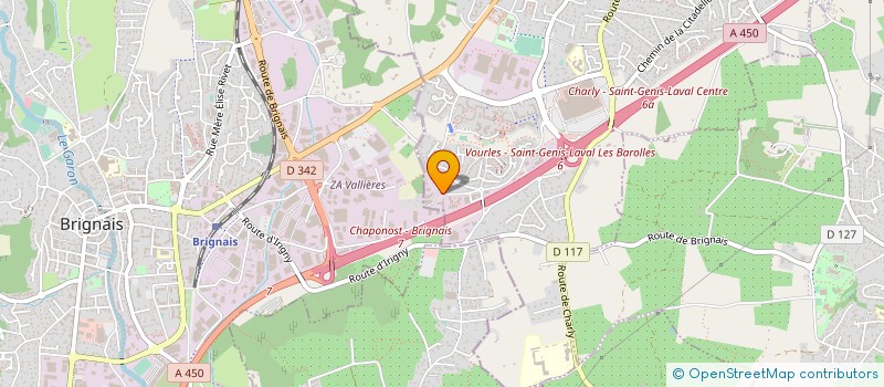 localisation de l'entreprise OPTIM'QSE à SAINT-GENIS-LAVAL