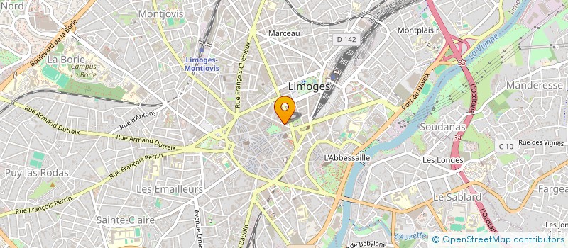 localisation de l'entreprise OPTIM-RH à LIMOGES