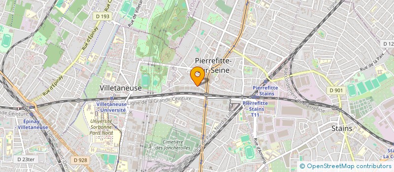 localisation de l'entreprise OPTIMA à PIERREFITTE-SUR-SEINE