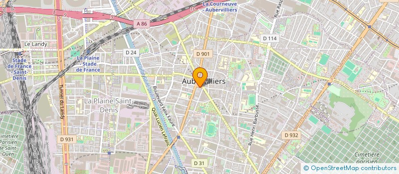 localisation de l'entreprise OPTIMA à AUBERVILLIERS
