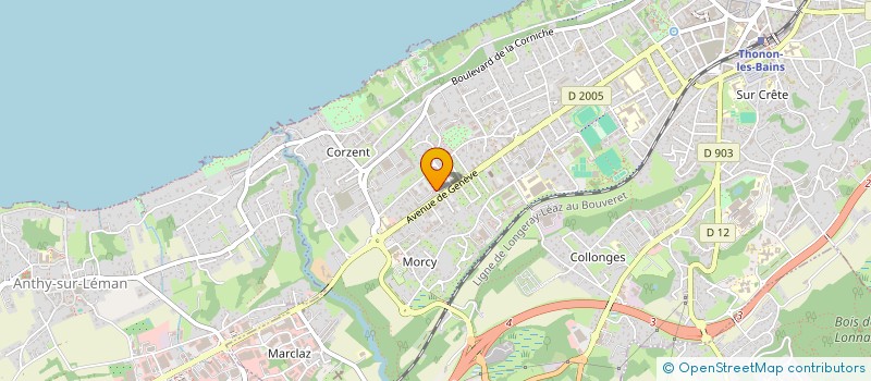 localisation de l'entreprise OPTIMA COACH à THONON-LES-BAINS