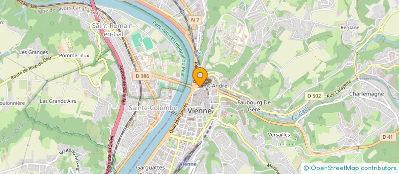 localisation de l'entreprise OPTIMA G.E à VIENNE