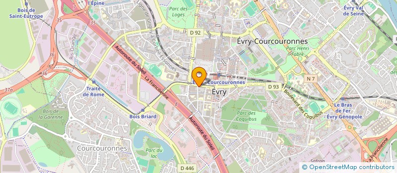 localisation de l'entreprise OPTIMA GESTION  EVRY-COURCOURONNES