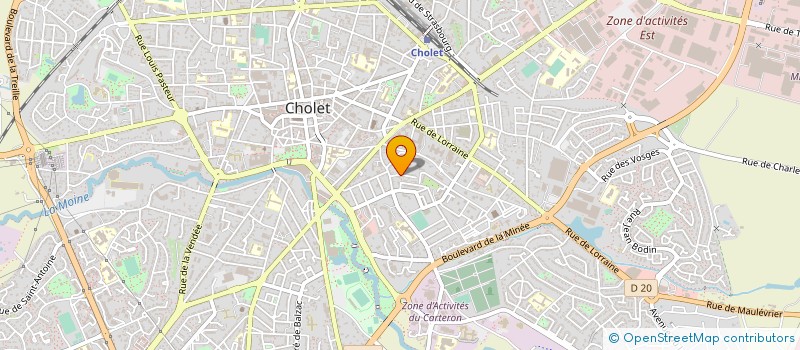 localisation de l'entreprise OPTIMA HABITAT à CHOLET