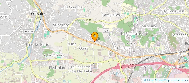 localisation de l'entreprise OPTIMA INVEST  OLLIOULES