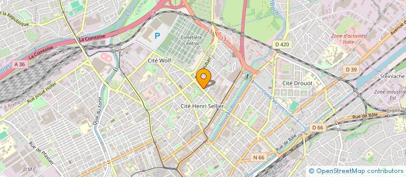 localisation de l'entreprise OPTIMA PHARMA  MULHOUSE