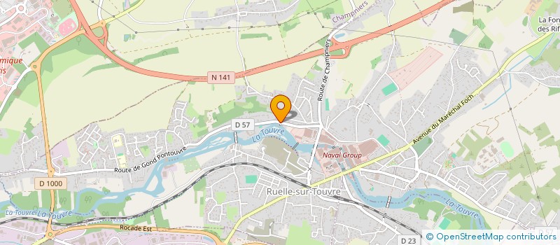 localisation de l'entreprise OPTIMA TECHNI NET à RUELLE-SUR-TOUVRE